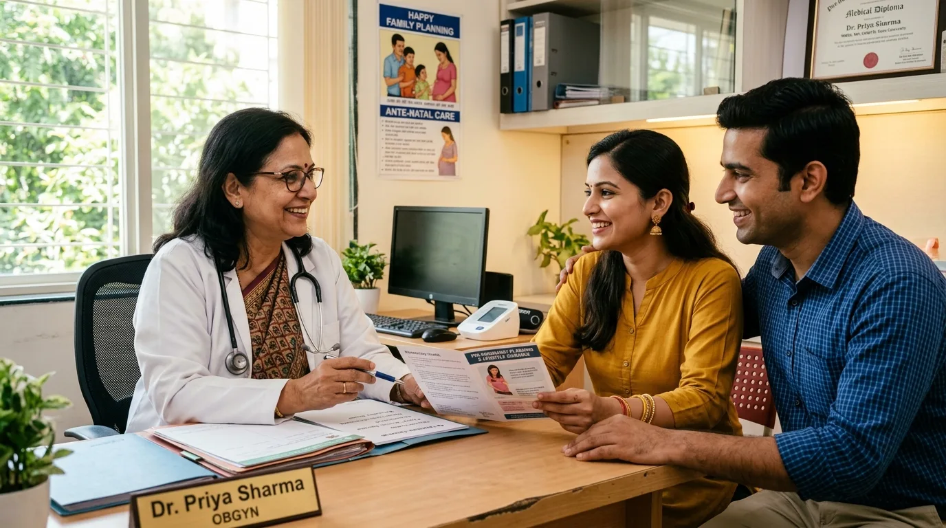 Dr. Deepika Lalwani Providing Personalized Pre-Conceptional Counselling to Indian Couple